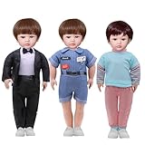 18-inch Boy Doll Clothes Accessories - 3 Set Doll Outfits Fashion Daily Costume Set Fits All 16-18 inch Dolls