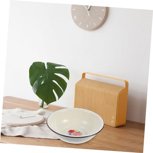 Lavabo de esmalte para hogar con fondo hundido y diseño compacto 7