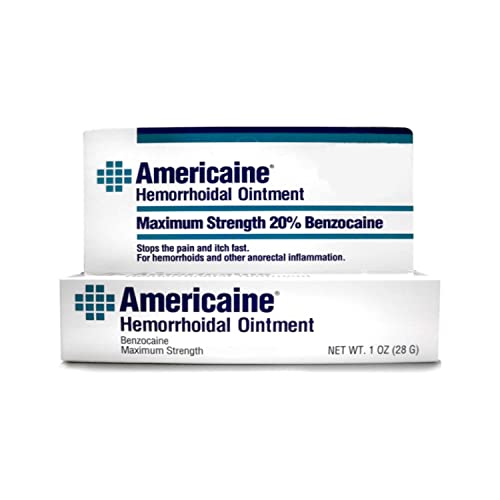 Americaine Hemorrhoidal Ointment Maximum Strength 20% Benzocaine 1 oz