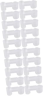 Ipetboom 20 Pçs Bebedouro De Pássaros Tigela De Plástico Bebedor De Pássaros Máquina De Bebida De Pássaros Pássaros Boca Dupla Bebedor De Pássaros Branco Bebedor Automático De Pássaros
