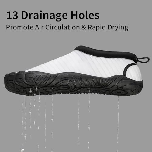 Image of Mishansha Water Shoes Women Wide Toe Quick Dry Aqua Shoes | Adult Swim Shoes Anti-slip Five Finger Barefoot Shoes For Beach Hiking Yoga Reefing Surfing River