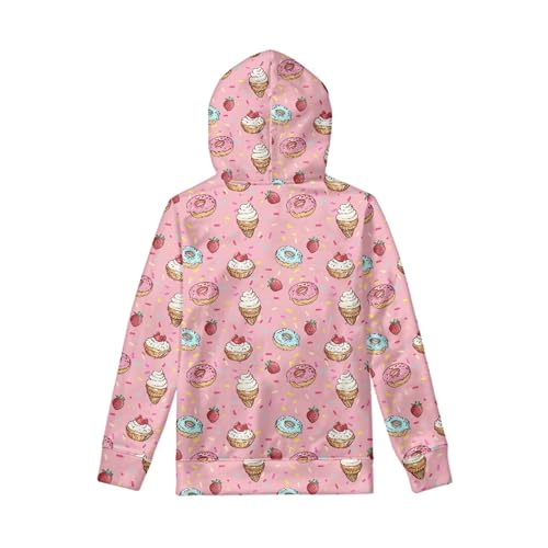 Image of Coloranimal Unisex Girls and Boys Long Sleeve Hoodies Hoody Athletic Pullover Sweatshirts Tops Age 6-16year