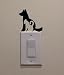 YINGKAI Cat & Dog on Light Switch Decal Vinyl Wall Decal Sticker Art Living Room Carving Wall Decal Sticker for Kids Room Home Window Decoration