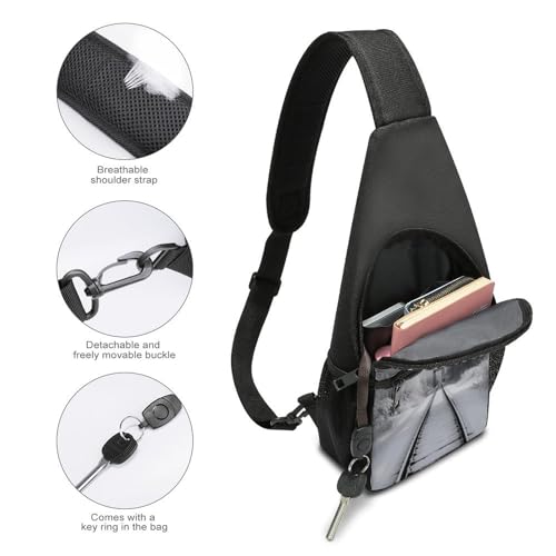 Morrales de senderismo crossbody ligero 15.4x8.3x3.5 in miniatura 4