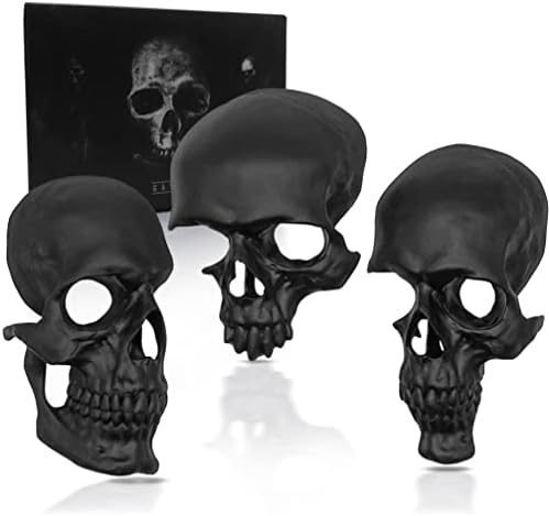GAVIA Gothic Wall Decor Set - Gothic Decor - Black Skull Decor for Home - Spooky Gifts - Grunge Room Decor - Goth Room Decor - Horror Decor - Gothic Home Decor - Gothic Bedroom Decor - Goth Decor