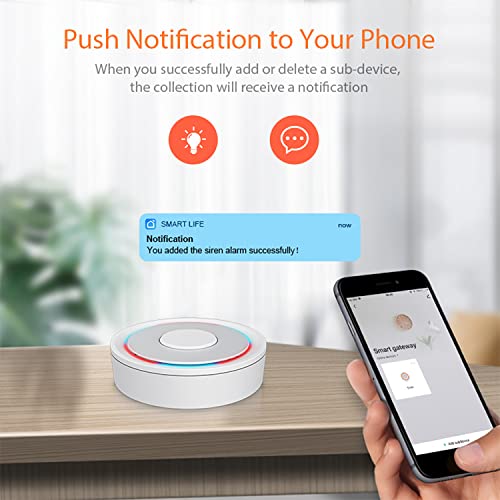 Tuya Zigbee Hub,Wifi Smart Home Bridge For Alarm System,Compatible With Tuya Zigbee Sensors,2.4 Ghz Wi-Fi Required¡­ #TOP5