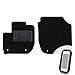 Produktbild moto-MOLTICO Vorne Fußmatten Auto Velours Autoteppiche Schwarz Automatten Set 2-teilig passend für Honda HR-V II 2013-2021