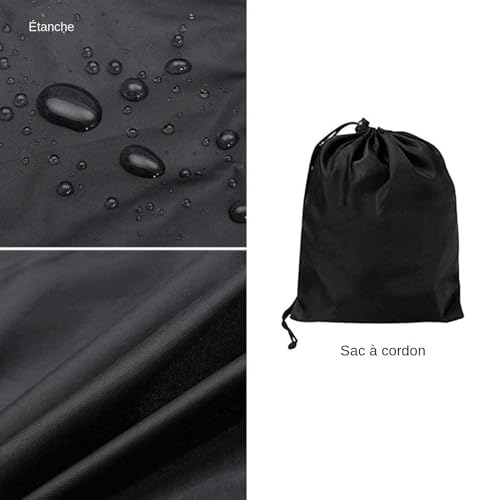 Housse de foyer extérieur imperméable et bâche de protection pour bois - 8