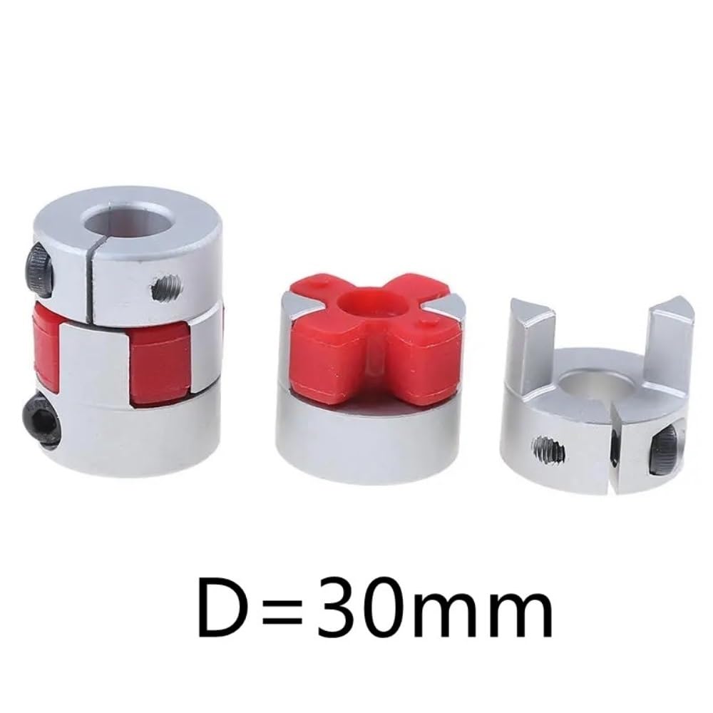 Acoplamientos flexibles CNC D30 L40 de 8 mm, 10 mm, 14 mm y 16 mm, de aluminio, color ciruela, for motor Ranurado Elástico(8mm x 16mm)