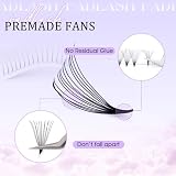 Fadlash Lashes Indywidualna objętość wstępnie uformowanych rzęs 14D, 0,07 mm, D Curl, długość mieszana 8-14, profesjonalne miękkie rzęsy (14D-0,07-D, 8-14 mm)