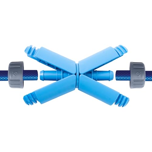 Qwickhose JawGrip Hose Repair & Extend Connector | Hose Repair & Extension Fitting | 1/2 (12.5-13mm) Garden Hose | Secure JawGrip Clamp | UK Made | Leak & Pop-Off Resistant | Hose Connector