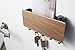Yamazaki Home Rin Magnetic Wall Organizer - Key Hooks & Tray for Storage - Steel + Wood