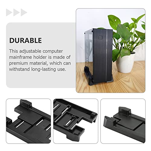 Soporte móvil para CPU Holibanna con carril deslizante removible para chasis estable, diseño versátil para computadora y servidor miniatura 5