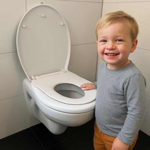 ADOB WC Sitz Kinder Familie Klobrille Baby and Family mit Absenkautomatik,...