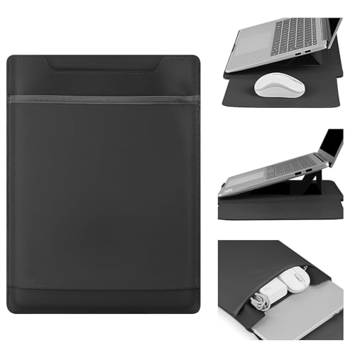 Funda estuche para portátiles de 13,3 y 14 pulgadas impermeable en color negro para oficina
