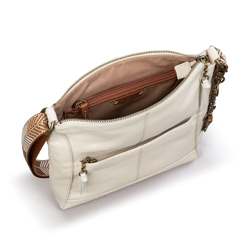 Image of The Sak Lucia Leather Crossbody Purse - Premium Leather Women's Handbag for Everyday & Travel - Cross Body Bag With Zipper