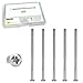 36Pcs M4 x 80mm Machine Screws Pan Phillips Cross Head Fasteners, Phillips Drive, Fully Threaded, Zinc Steel, Electrical Long Socket Screws for Light Switches, Plug Sockets, Wall Plates