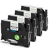 Labelife 9mm Label Tape TZe-221 Replace for Brother P Touch TZe TZ Tape 9mm 0.35 Laminated White ...