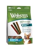 WHIMZEES – Snacks Dentales Naturales sin Cereales - para Perros Pequeños – Palitos Masticables – Mejora la Higiene Bucal – 28 Unidades
