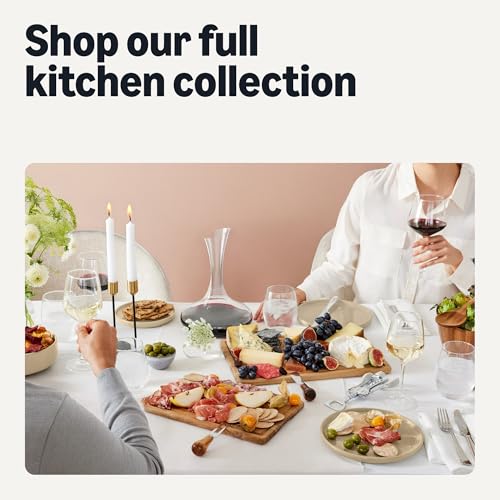 Image of Amazon Basics Glazed Stoneware Dinner Plates, Ceramic 4-Piece Set, Microwave, Dishwasher and Freezer-Safe, Modern Design, 10.5 in., Linen Gray
