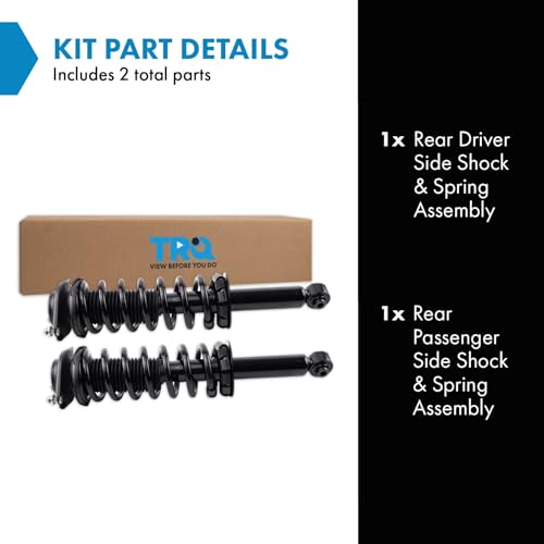 Image of TRQ Rear Shock & Spring Assembly Set Compatible with 2017 Subaru Forester