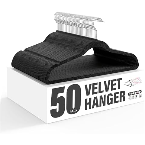 Simple Deluxe Velvet Hangers 50 Pack Cover