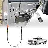 3mirrors Inside Door Handle Release Latch Cable Front Compatible with 2007-2014 Chevy Silverado Tahoe Sierra Yukon Escalade (25 Inch for Power Door Locks W/O Remote Start/Entry)