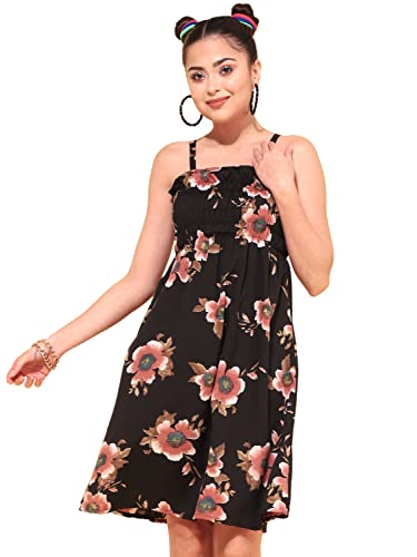 Image of OOMPH! Women's Crepe A-Line Knee-Length Dress Pack of 1