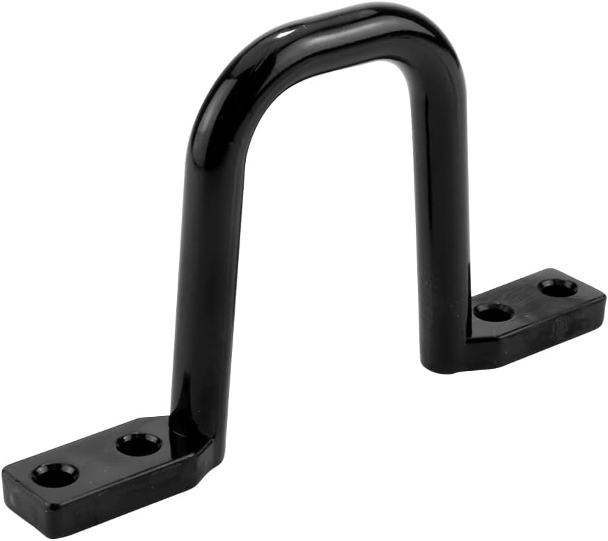 Construct Pro Plastic D Rings 2.25 Inches x 2 Inches, Pack of 10 - Black, Non-Conductive Plastic, Versatile Mount