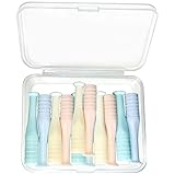 12 Stück Kontaktlinsen Sauger Set, Silikon Kontaktlinsenentferner mit Aufbewahrungsbox, Einsetzhilfe Reiseset Mehrere Farben Formstabile Linsen, Tragbares Reinigungswerkzeug für RGP/OK Lens