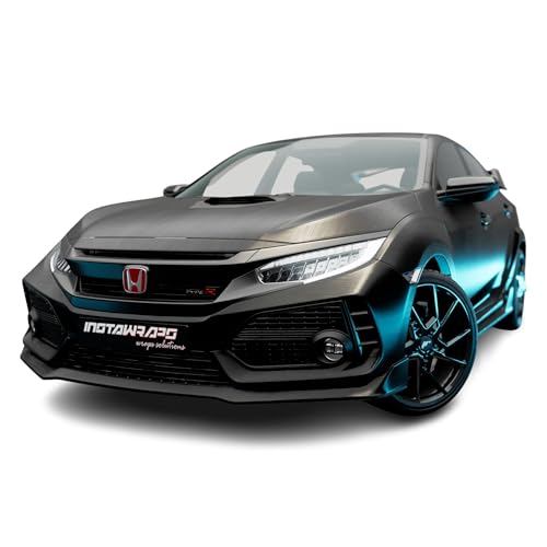 AD Car Wrap Roll SW900 Brushed Black Metallic | 193-X | (5ft x 10ft (50 Sq/ft)) | Automotive Vinyl Wrap for Cars - Car Interior Wrap & Exterior | w/Free Instawraps Pro Glove