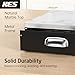 KES Natural Marble Top Coffee Pod Holder Drawer, Adjustable Metal Coffee Pod Organizer Fit All Pods Size (Nespresso Vertuo, K-cup, Nespresso Origin Capsules), 40/52Pcs Capacity, Black, KCPH503-BK
