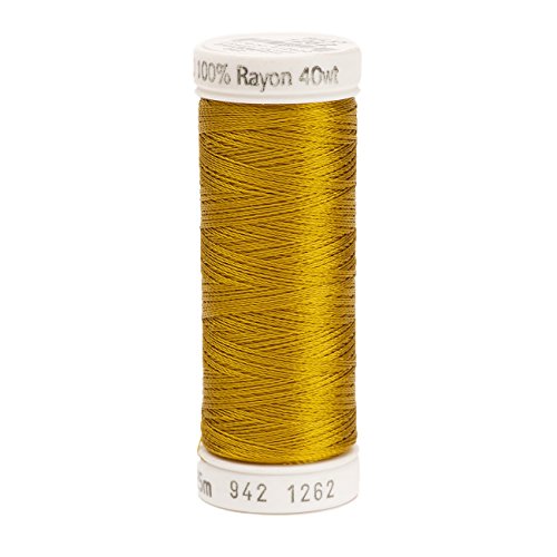 Sulky hilo de rayón 2 hebras 250 yd otoño oro miniatura 1