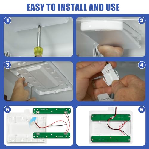 Image of W11043011 Refrigerator Bulb Replacement - for Kenmore, Maytag and Compatible - LED 40W Equivalent, Cool White 6000K, Easy Installation (1 Piece Set) (W11043011)