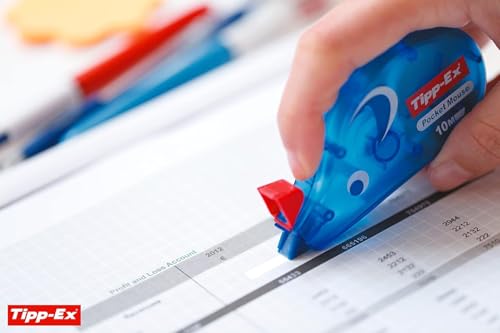 Tipp-Ex Korrekturroller Pocket Mouse, mit Bandschutzkappe, 10 m x 4.2 mm, 5 Stück