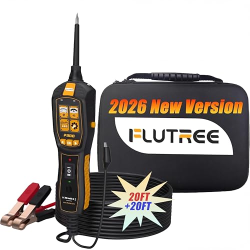 P300 Automotive Circuit Tester - 3-in-1 Circuit Tracker, Circuit Breaker Finder Tool & Car Battery Tester, Relay Tester with LCD Screen for 12V/24V Cars, Trucks, Boats, Trailers and Motorcycle