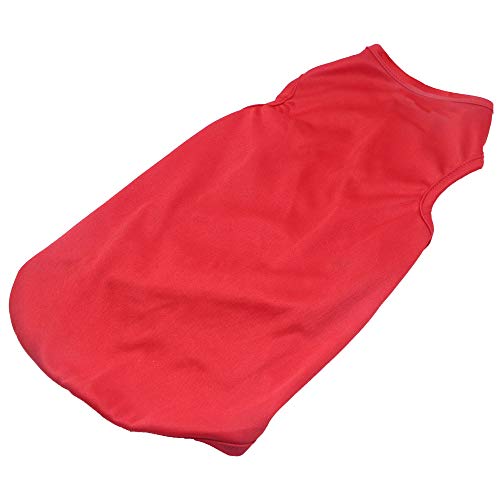 Yaodhaod Dog T-Shirt, Dog Shirts Blank Clothes, Summer Pet Plain Tee Vests Sweatshirt For Medium Small Cats Dogs (Xl, Red) #TOP3