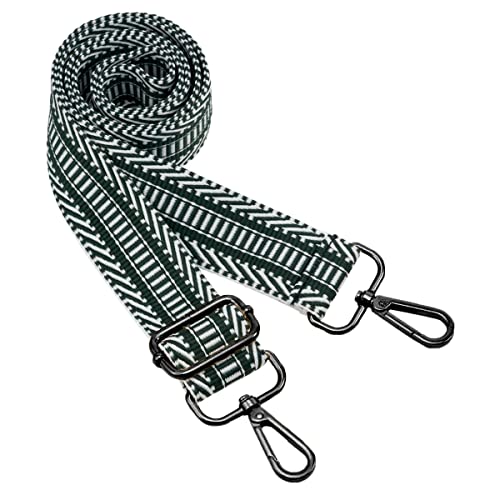 Image of ZOOEASS Nickel Buckles Wide Shoulder Strap Adjustable Replacement Belt Gun Buckles Guitar Style Crossbody Bag Strap