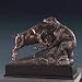 Bronze Electroplated Resin Fighting Stock Market Bull and Bear Sculpture Statue