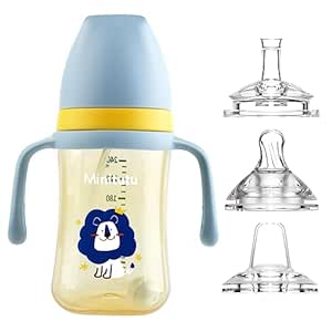 Amazon.com : Weighted Sippy Cup With Straw and Handles - No-Spill Easy ...