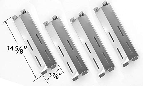 Heat Shield for Sams Members M3206ALP, M3206ANG, Patio SK472B, CG41064, Patio Chef SS64, SS64LP, and Grand Hall MFA05ALP Gas Models - 4 Pack