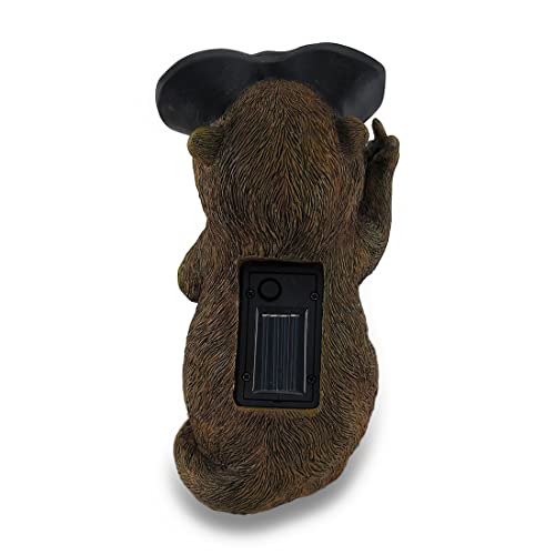 Naughty Groundhog Solar Eyes Solar Led Light Statue #TOP2