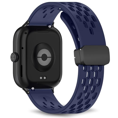 [RoSoki] �o���h Xiaomi Redmi Watch 6 / Xiaomi Redmi Watch 5/4 �Ή� �V���R���� �}�O�l�b�g�t�� �X�|�[�c�o���h �ւ��X�g���b�v �����x���g �_�炩�� �ʋC�� �����ȒP �y�� �������₷�� �j���ʗp �i