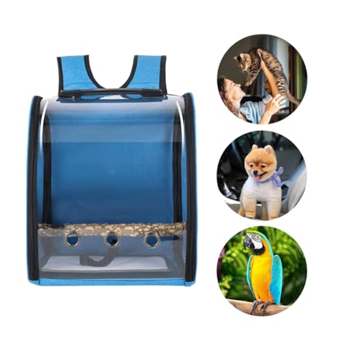 Mochila Pássaro Transporte Luxo Completa Com Visor (Cinza)