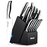 KCJOY Knife Set, Kitchen Knife set 17-Piece Premium Japanese Knife Stainless Steel (Black-006)