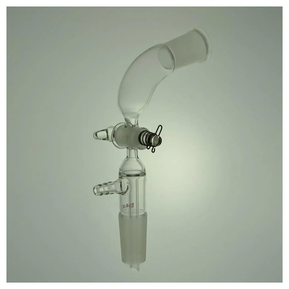 Adaptateurs de laboratoire avec valve en verre 105° 24/40