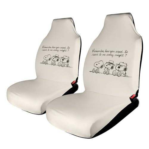 スヌーピー オラフ カーシートカバー 防塵 汚れ防止 EDGFOZX(エドフ) 取り付け簡単 おしゃれ 軽自動車 普通車 SUV 前席適用 滑り止め ポケット付き 車用 カー用品 シート保護