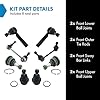 TRQ Front Steering & Suspension Kit Ball Joint Sway Bar Stabilizer Link Tie Rod Compatible with 2003-2009 Lexus GX470 Toyota 4Runner 2007-2009 FJ Cruiser #1
