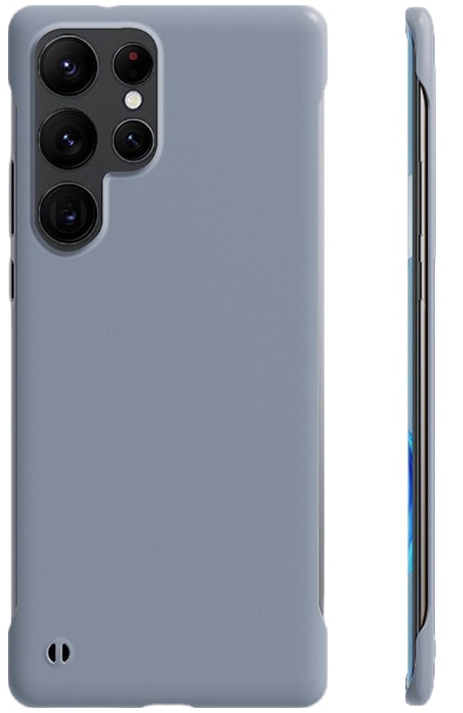Ultra Thin Heat Dissipation Frameless,S24 Phone case Suitable for Samsung Galaxy S24ultra, Anti Drop and Anti-Collision S24Plus Phone case, Men's and Women's Bumper (Lavender+Random(2pcs),S24 Plus)