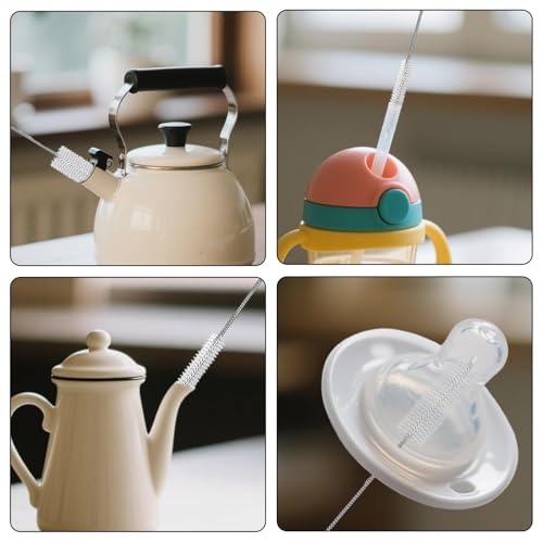 7 PCS 30cm Stück Strohhalm Reinigungsbürsten,Strohhalm Reinigungsbürst Bürste,Kleine Reinigungsbürste,Strohhalm Bürste,Flaschenbürste Klein, für Reinigen Kaffeevollautomat Düse Teekanne